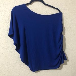 Express ruched one shoulder top
